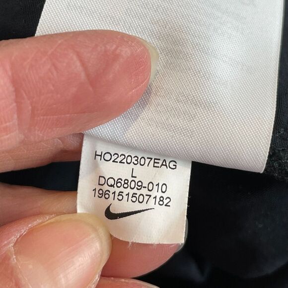 Nike Pants Women Large Black Sportswear Essential Woven High-Waisted Curve Activ - Picture 14 of 14